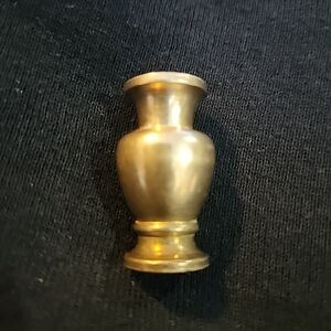 Miniature Vintage Brass Bulb Vase